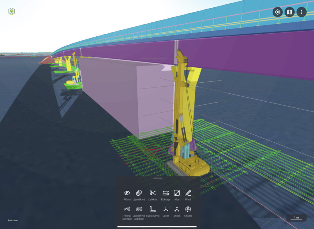 Hailuoto bridge BIM visualized in Vektor.io